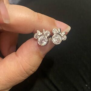 Disney Minnie Mouse Sterling Silver Stud Earrings